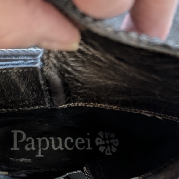 Papucei Iris Silver Bronze Ankle Boot - Picture 9 of 11